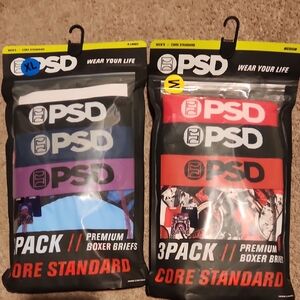 PSD Boxer Briefs 3-Pack Black and Blue